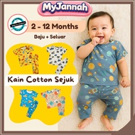 (2-12M) Baju Tidur Baby Boy Newborn SDM Baby Pyjamas Kids Clothing Sleepwear