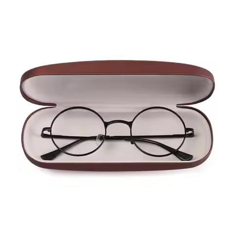 Classic Eyewear Accessories PU Pearlescent Myopia Glasses Case Eyewear Protector Glasses Box Reading