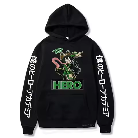 My Hero Academia Boku No Hero Academia Anime Hoodies Women Funny Girl Manga Tsuyu Asui Streetwear Ha