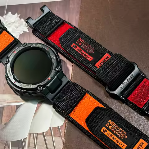 Hemsut Rugged Nylon Watch Bands for Amazfit T-Rex Replacement Straps for Amazfit TRex Pro 2/3