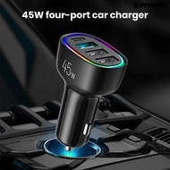 [SM]Super Fast Car Charger Adapter Multi-port Design Overheat Protection Universal USB PD Phone Charger Car Accessories