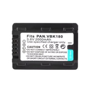 For Panasonic VW-VBK180 Battery HC-V700MGK HC-V10GK HC-V100GK HC-V100MGK HC-V500GK HC-V500MGK VBK180