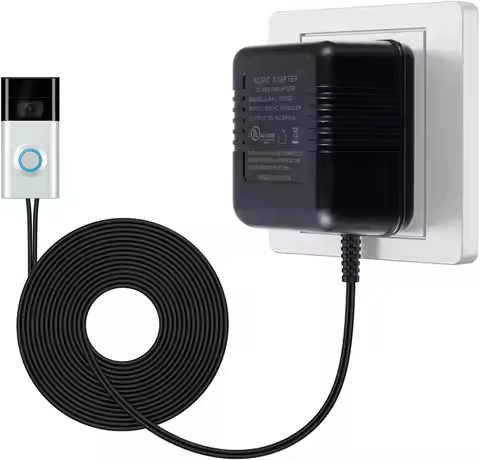 AC 18V 500mA Doorbell Transformer,Ring Power Adapter Wired Door Bell Power Supply for Video Doorbell