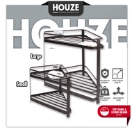 [HOUZE] 2 Tier Kitchen Corner Rack (Large ) - Organizer | Space Saver | Storage