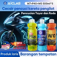 AICLAS Motosikal Wax wash shampoo Cecair cucian utama Salutan Semburan lilin Semburan  cat kereta da