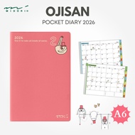 MIDORI OJISAN Pocket Diary 2026 A6 (Starts January 2026) 22370006