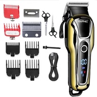 Kemei Professional Hair Clipper Rechargeable Trimmer Men Electric Cutter Hair Cutting Machine LCD Co