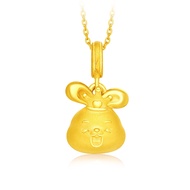 CHOW TAI FOOK 999 Pure Gold Charm - Zodiac Rabbit: Smiley R31478