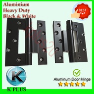 Black White Aluminium Door Hinge Butterfly Hinge Thick Heavy Aluminum Grill Hinge engsel pintu 铝门绞垫