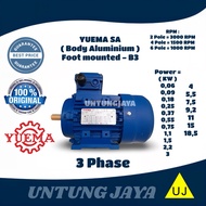 DYNAMO ELECTRO MOTOR YUEMA SA ALLUMINIUM 3 PHASE 0.5HP 4POLE 1500RPM / ELECTRO MOTOR YUEMA SA 3 PHAS