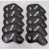 HONMA Branded Beres Golf Club Driver Fairway Woods Hybrid Putter and Iron Headcover (4.5.6.7.8.9.10.