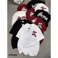 Stazy_Studio16// A.D.L.V Men's and Women's T-Shirts Loose Form Unisex Ruffled Embroidered Letters 2-