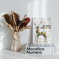 彩色麋鹿 創意數字油畫 【獨家聖誕】