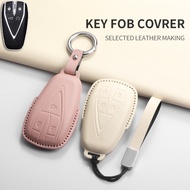3 4 5 Buttons leather Car Remote Key Case Cover Shell for Changan CS35 Plus CS55 Plus CS75 Plus 2019