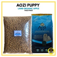 AOZI (PUPPY) LAMB ORGANIC APPLE 1 KILO REPACK ~BLUE