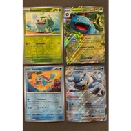 Blastoise Ex Jumbo SV Pokemon Eng 151 Blooming Waters + Holo Promos !