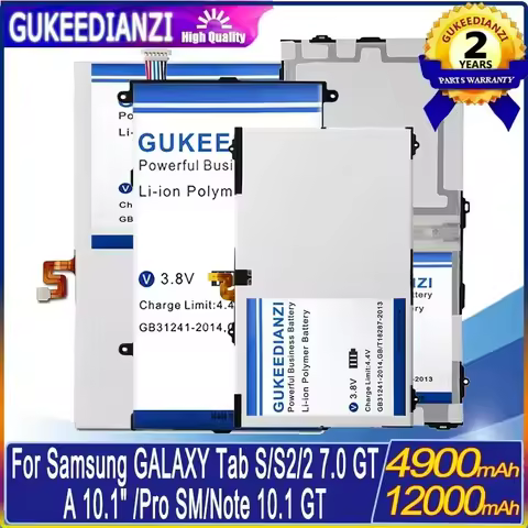 Bateria Tablet Battery For Samsung Galaxy Tab S 10.5 T800 T801 / Tab 4/2 7.0/S2 9.7"/S2 SM/3 8.0/Not