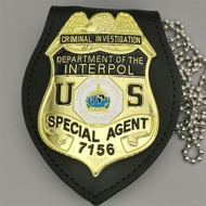 American Badge Crime Investigation Agent Metal Badge fbi ID fbi Badge QRQB
