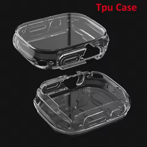 Watch Case for Apple Watch Ultra 49MM Series 8 7 SE 6 5 4 3 2 45MM 41MM 44MM 40MM Transparent Cover 