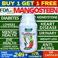 ORIGINAL MANGOSTEEN Capsule ORIGINAL 500mg 100 CAPSULES Pure Natural Authenti Herbal Medicine, Antic
