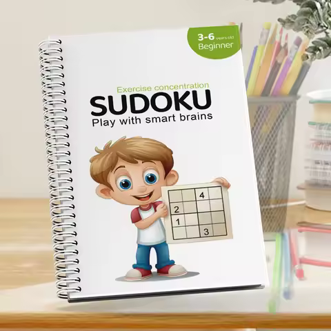 Sudoku Practice Book Math Exercise Thinking Logic for Kids of All Ages, Brain Exercise