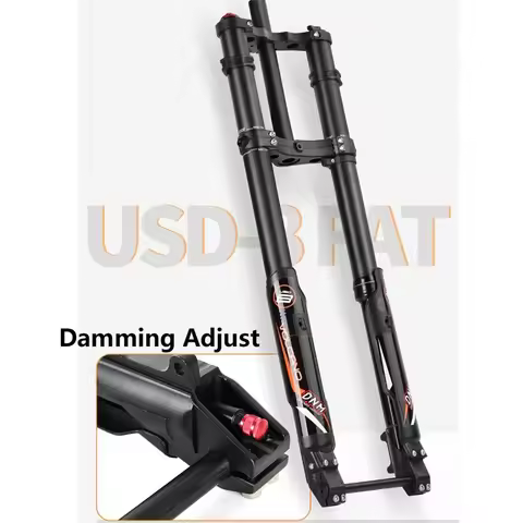 DNM USD-8 FAT Front Suspension Fork 15*150MM Axle Double Shoulder for Snow Beach EBike 20'' 26'' 27.