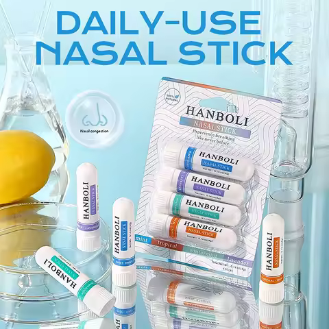 4Pcs Nasal Stick Boosts Focus Enhances Breathing Provides Fresh Sensation Aromatherapy Inhaler Preve