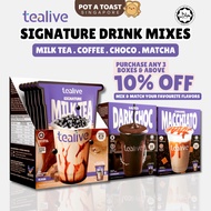 TEALIVE Instant Drink Mixes HALAL Signature Milk Tea Coffee Choco Matcha Milk Tea