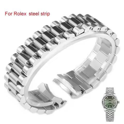 20mm 21mm 904L Solid Stainless Steel Watch Accessories Band For Rolex DATEJUST DAY-DATE OYSTERPERTUA