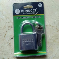 White iron padlock with short neck without ver 40mm