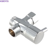 ASBOYSS 3 Way Shower Head Diverter Valve, G1/2 Three Function 3 Way Switch Faucet Valve, Shower Fauc