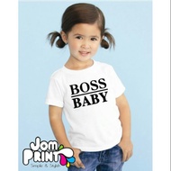 Tshirt & Romper Design Boss Baby White & Black