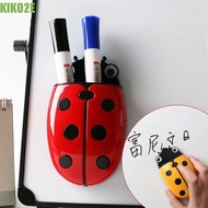 KIKO2E Whiteboard Pen Organizer, Ladybug Shape Save Space Whiteboard Marker Holder, Creative Eraser 