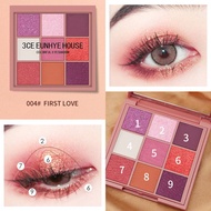 （Free Beauty Tools）3CE EUNHYE HOUSE 9-Colors Eyeshadow Palette Matte Glitter Pearly Lasting  Eyeshad