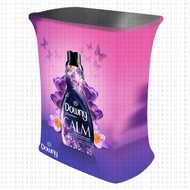 Hydraulic Rectangle Tension Fabric Exhibition Counter For Promotion Exhibition Event Booth With Dye 