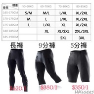 【澳洲品牌】【泰國製造】2xu Light Speed Compression Tights 長褲 9分褲 5分短褲 壓力褲 （型格黑）