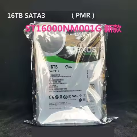 New Original HDD For Seagate 16TB SATA 3.5" Hard Disk ST16000NM001G