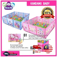 🔥READY POS🔥 Pagar Bayi Kandang Baby Kandang bayi Kids Portable plastic cartoon fence baby play area gate