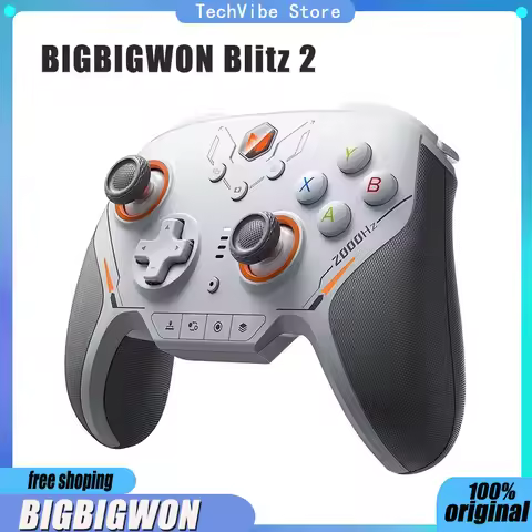 BIGBIGWON Blitz 2 TMR Star Flash Wireless Bluetooth Gamepads Somatosensory Controllers 2000HZ For NS