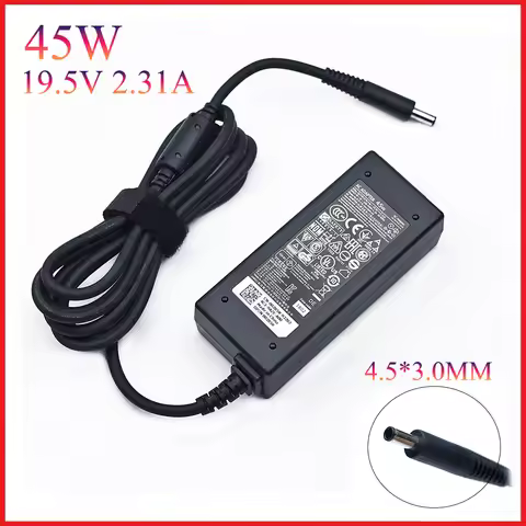 AC Power Adapter Charger For Dell, 19.5V, 2.31A, 45W,For Dell Xps 12,13,13R, 13Z,14, 13-L321X, 13-69