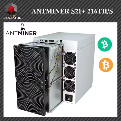 New BTC Miner Antminer S21+ 216T 3564W With PSU Antminer S21plus Bitcoin Miner Antminer S21 Plus BTC