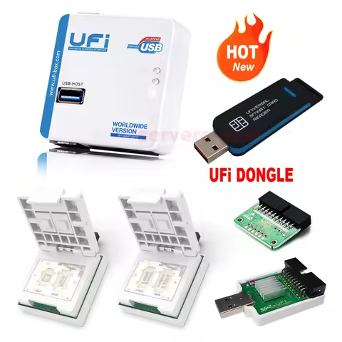 2025 New UFi Box Full set/UFi Box/UFI Dongle/eMMC Socket Support FBGA153/169/162/186/221/254 for EMM