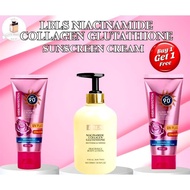 (BUY 1 GET 2) SPF 90+ BRIGHTENING SUNSCREEN AND LBLS WHITENING BODY LOTION