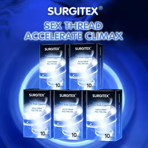 50-Pack Stimulating Ribbed Ultra-Thin Couples' Pleasure Condoms for Enhanced Orgasms