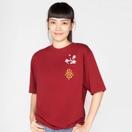 【金蛇百倍年節限定】金蛇百倍口袋T酒紅(男女適用)