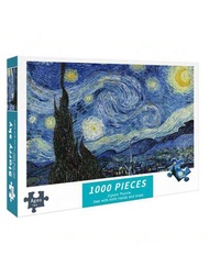 1000件天空主題紙質拼圖,風景和卡通設計完美解壓,適用於藝術裝飾及成人拼圖