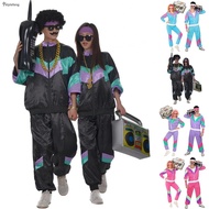 【STYLEF】70s 80s Rock Disco Cosplay Outfits Couples Hippie Costumes for Women and Men【fashion-Clothes