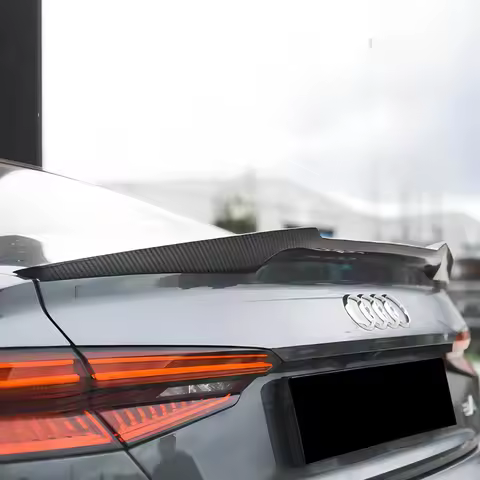 For Audi B9/B9 Facelift A5 S5 RS5 Coupe 2 Door 2017-2024 Car Rear Roof Spoiler Cap Wing Rear Trunk B