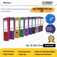 Ordner Map F4 Folio PVC / Ordner Map Plastik Legal File PVC 401 Combo (5pcs)