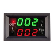 diymore T2401-O DC12V Delay Dual Display รีเลย์สีเขียวสีแดงโดยตรงดิจิตอลจอแสดงผล Delay Relay โมดูล